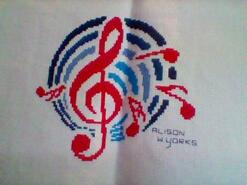 Cross stitch square for Thomas S 2's quilt