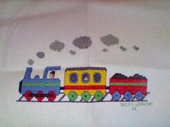 Cross stitch square for Zach B's quilt