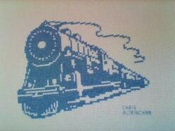 Cross stitch square for Zach B's quilt