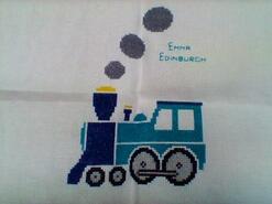 Cross stitch square for Zach B's quilt