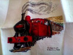 Cross stitch square for Zach B's quilt