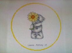 Cross stitch square for Katielou O's quilt