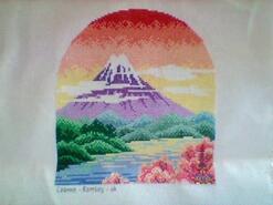Cross stitch square for Robin T's quilt