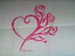 Cross stitch square for Evie R's quilt