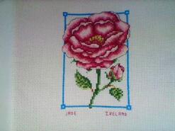 Cross stitch square for Evie R's quilt