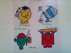 Cross stitch square for Owen C's quilt