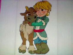 Cross stitch square for Ethan M's quilt