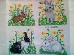 Cross stitch square for Poppy K's quilt