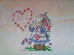 Cross stitch square for Poppy K's quilt
