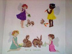 Cross stitch square for Poppy K's quilt