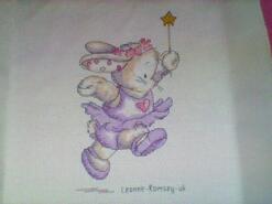 Cross stitch square for Poppy K's quilt