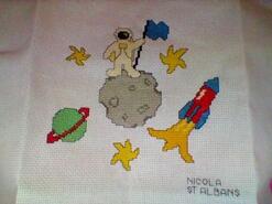 Cross stitch square for Michael L's quilt