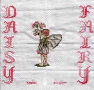 Cross stitch square for Daisy's quilt