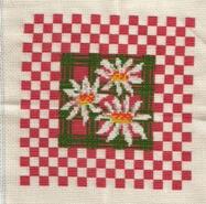 Cross stitch square for Daisy's quilt