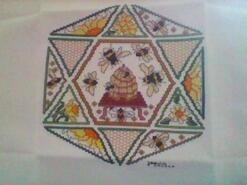 Cross stitch square for Jasmine A's quilt