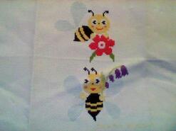 Cross stitch square for Jasmine A's quilt