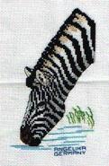 Cross stitch square for Amelia E's quilt