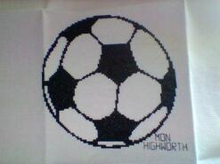 Cross stitch square for Jaeden J's quilt