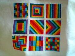 Cross stitch square for Dilly's quilt
