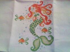 Cross stitch square for Amelia B's quilt