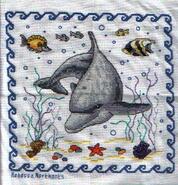 Cross stitch square for Isla W's quilt