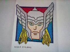 Cross stitch square for Khalen S's quilt