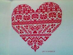 Cross stitch square for Alanna S's quilt