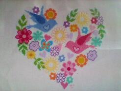 Cross stitch square for Alanna S's quilt