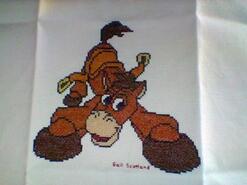Cross stitch square for Bee F's quilt