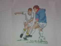 Cross stitch square for Charlie P's quilt