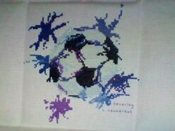Cross stitch square for Shaylee's quilt