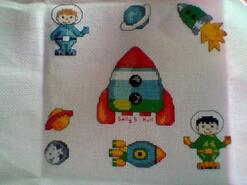 Cross stitch square for Harley W's quilt
