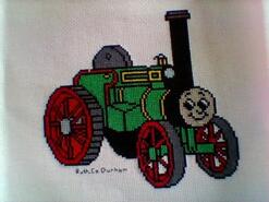 Cross stitch square for Harrison H's quilt