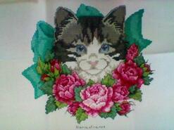Cross stitch square for Evie P's quilt