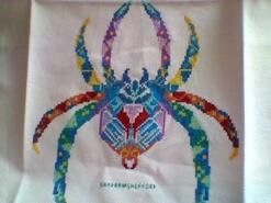Cross stitch square for Oscar E's quilt