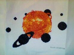 Cross stitch square for Leo S's quilt