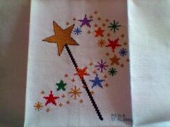 Cross stitch square for Aryan S's quilt
