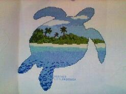 Cross stitch square for Oakley P's quilt