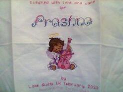 Cross stitch square for Prashna K's quilt