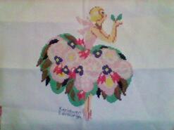 Cross stitch square for Prashna K's quilt