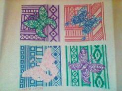 Cross stitch square for Amina M's quilt