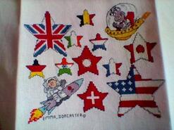 Cross stitch square for Jack C's quilt