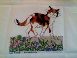 Cross stitch square for Madeleine A's quilt