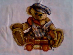 Cross stitch square for Finley G's quilt