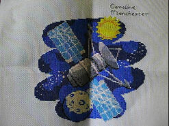 Cross stitch square for Leon's quilt