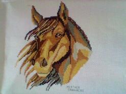 Cross stitch square for Natalia M's quilt