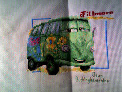 Cross stitch square for Adam G's quilt