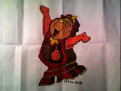 Cross stitch square for Adam G's quilt