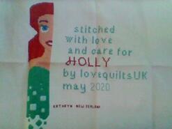 Cross stitch square for Holly S's quilt