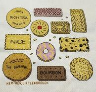 Cross stitch square for Riley T's quilt